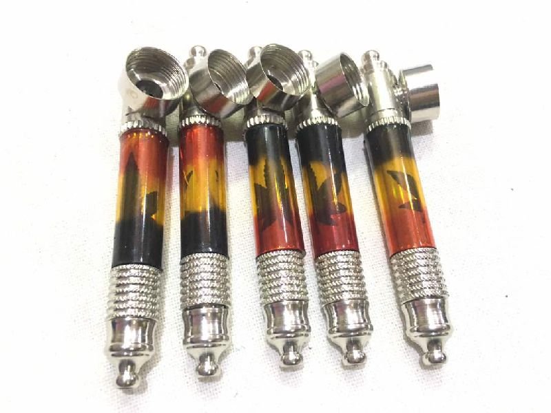 Brass Colored Smoking Pipes 01