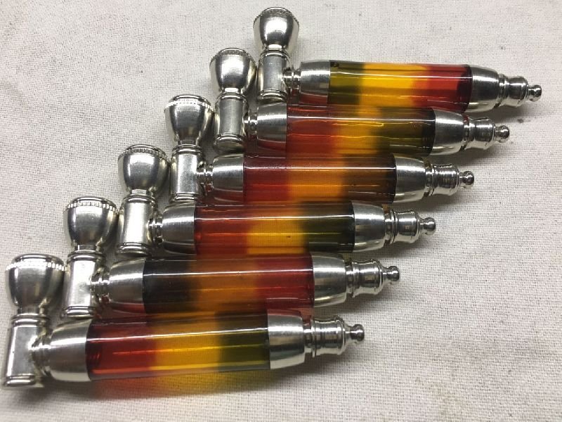 Brass Colored Smoking Pipes 02