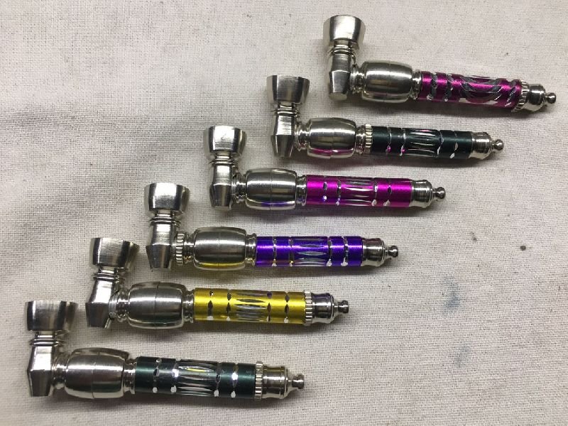 Brass Colored Smoking Pipes 03