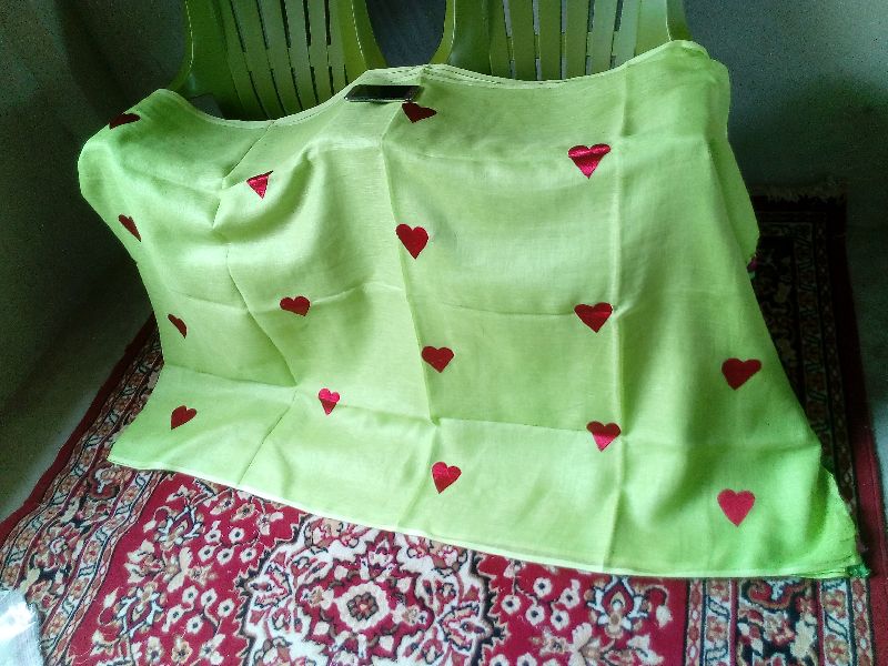 Linen Embroidery Saree 05