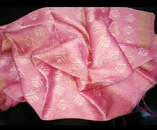 Baby Pink - Linen Silk Sarees