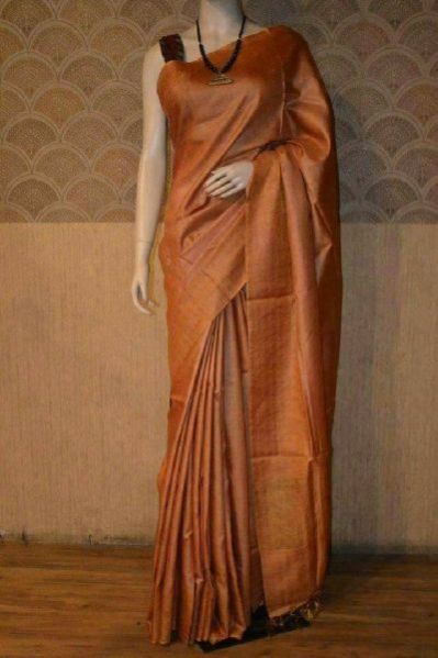 Mustard - Tussar Munga Sarees
