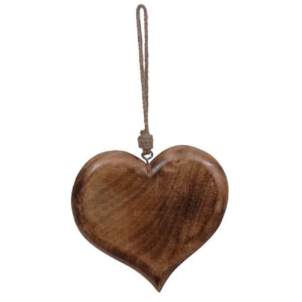 Wooden Hanging Heart 01