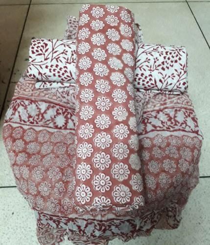 Jaipuri Hand Block Printed Suit Fabric 01