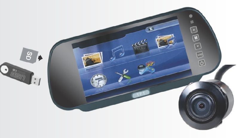 Rear View Monitor Rd Rvm 701 Hb  Usb Sd