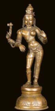 Brass Lady Statue
