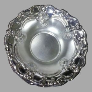 Silver Dish Plate 12