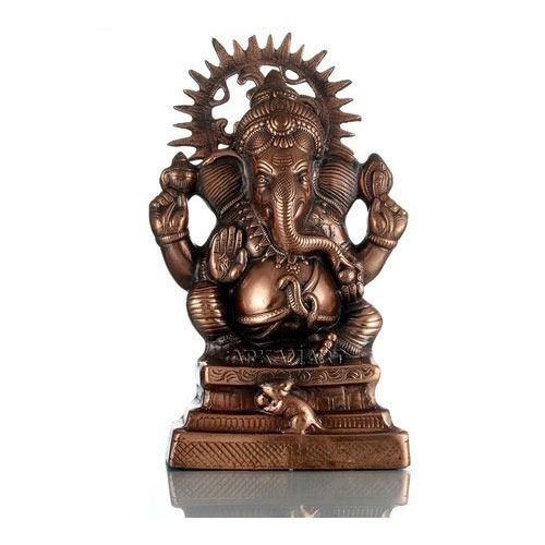 Gun Metal Ganesha Statue 01