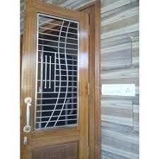 Stainless Steel Wooden Door