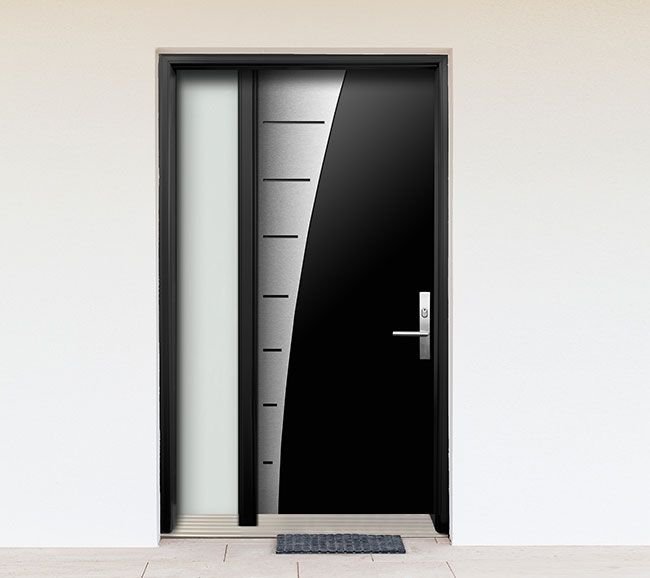 Stainless Steel Wooden Door