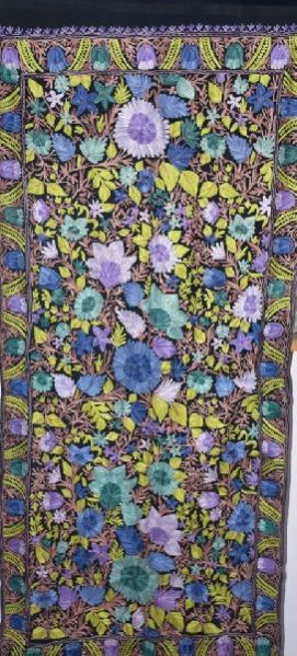 Designer Kashmiri Embroidered Stole 03