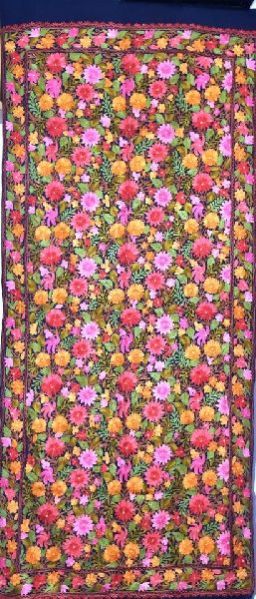 Designer Kashmiri Embroidered Stole 04
