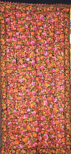 Designer Kashmiri Embroidered Stole 06