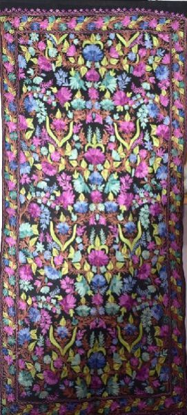 Designer Kashmiri Embroidered Stole 08