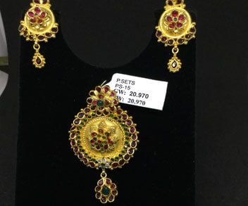 Gold Pendant Set 04