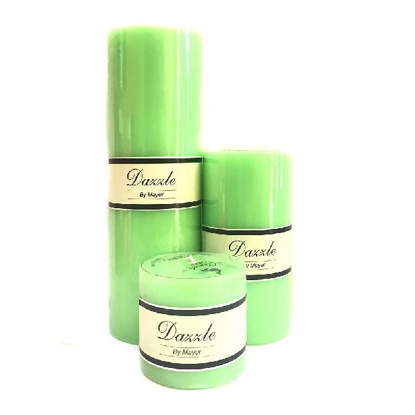 Mottled Pillar Candle