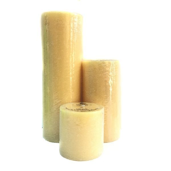 Scraped Pillar Candle