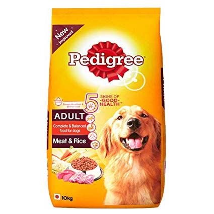 PEDIGREE ADULT MEAT & RICE 10 KG