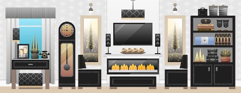 Living Room Interior Designing Service 03