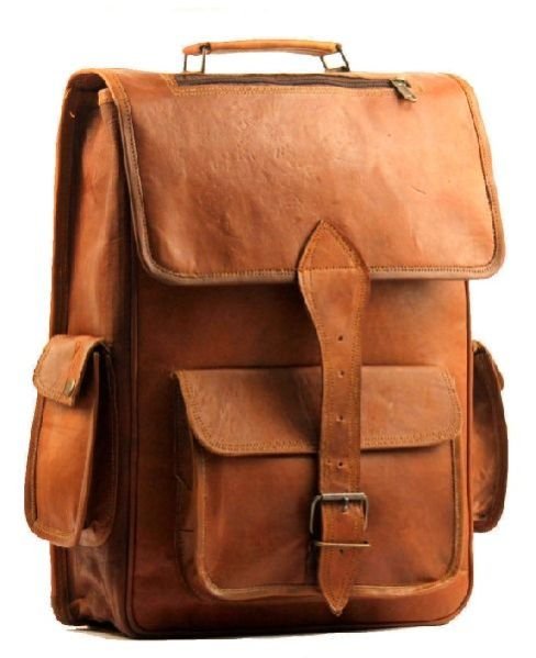 Handmade Leather Rucksack Backpack Bag