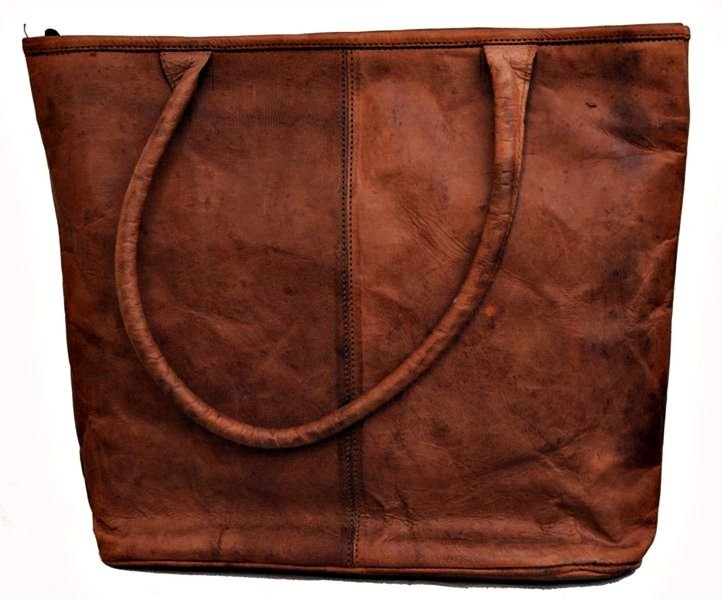 Handmade Leather Shoulder Toe HandBag For Women