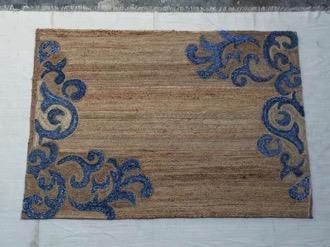 Square Braided Jute Rug 03