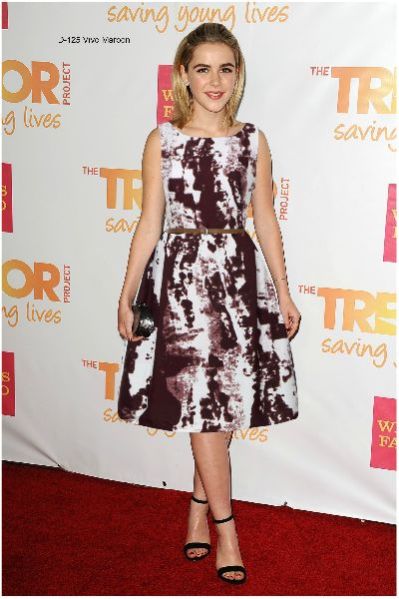 D-125 Vivo Maroon One Piece Frock Dress