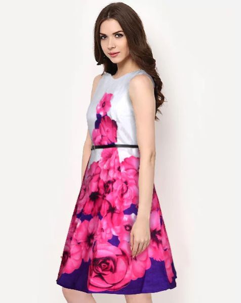 D-195 Eliza Pink C One Piece Frock Dress