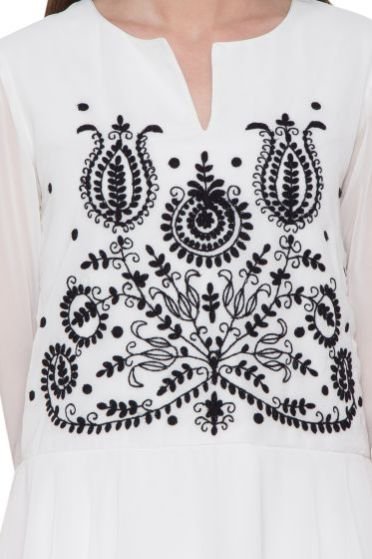 White Embroidered Mini Dress 03