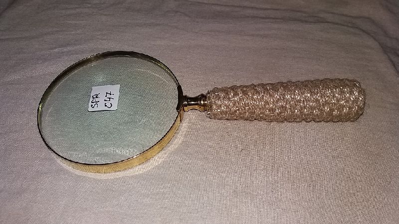 Brass Magnifire Glass Rope Handle