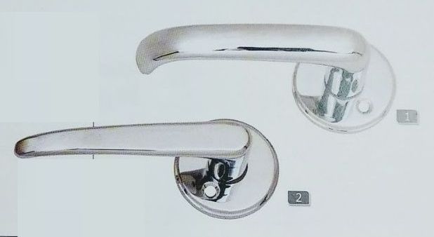 Silver Rose Lever Handle 02