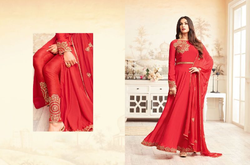 26307 Trendy Semi Stitched Suit