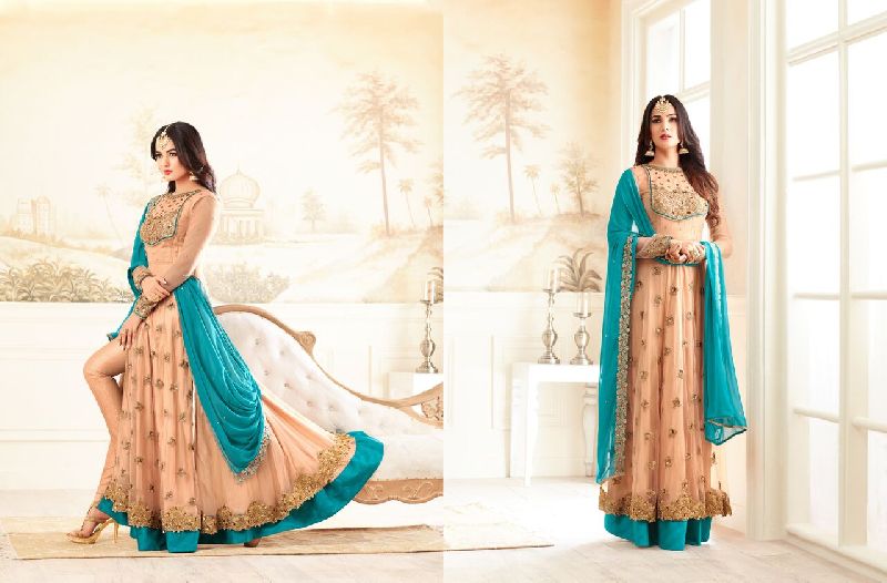 26311 Trendy Semi Stitched Suit