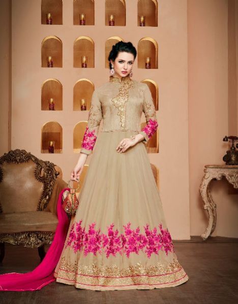 26570 Thankar Semi Stitched Suit