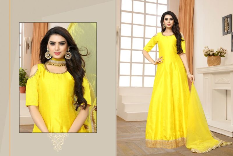 29668 Yukti Semi Stitched Suit
