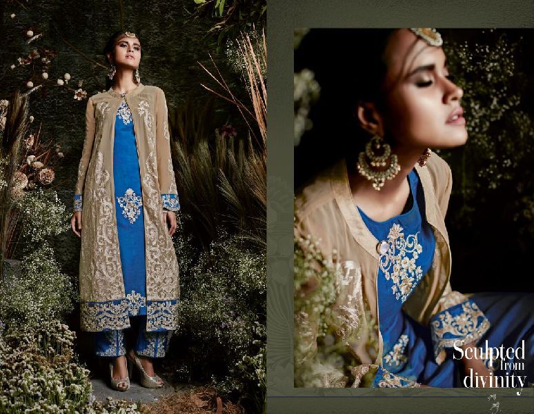 31150 Taj Maria Semi Stitched Suit
