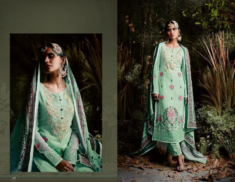 31152 Taj Maria Semi Stitched Suit