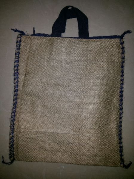 Jute Rice Bag with Zipper & Cotton Handle