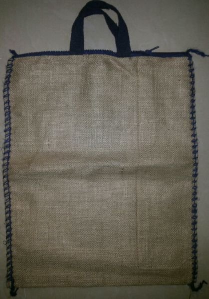 Jute Rice Bag with Zipper & Cotton Handle