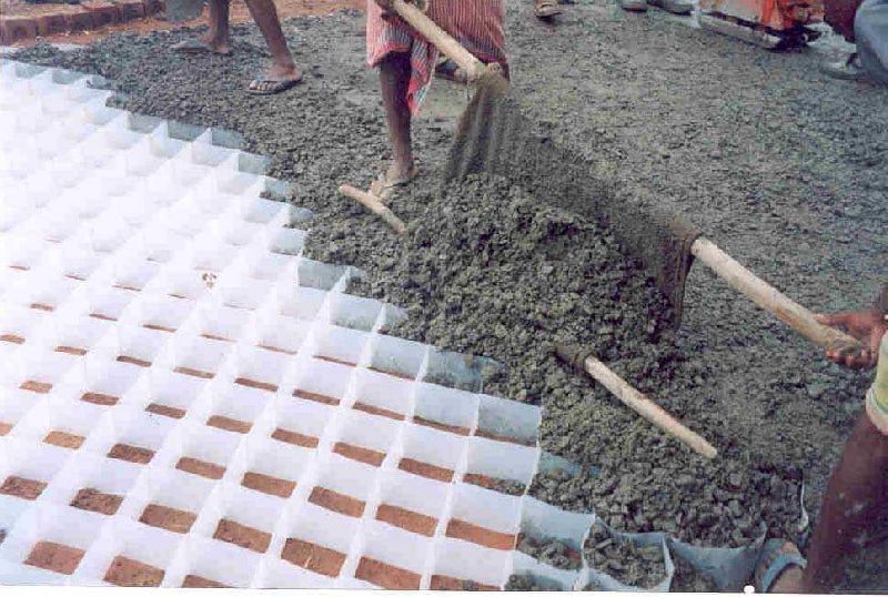 Fill M-30 Concrete into Concrecells