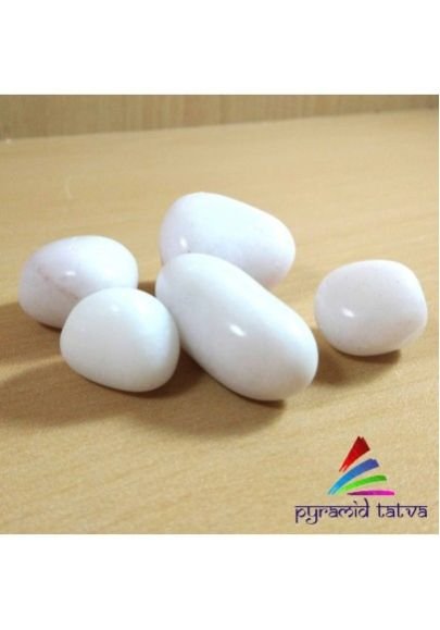 White Agate Tumbled Stone