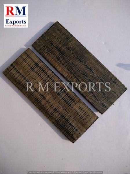 Buffalo Horn Antelope Jigged Knife Scales