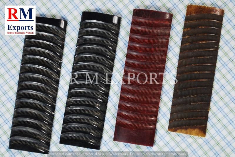 Water Buffalo Horn Impala Jigged Knife Scales