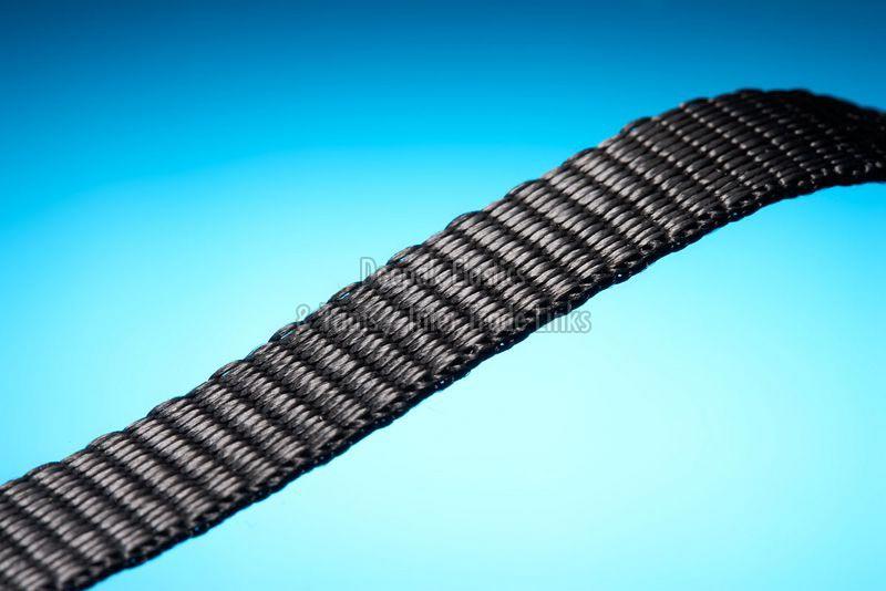 Black Herringbone Webbing Tape