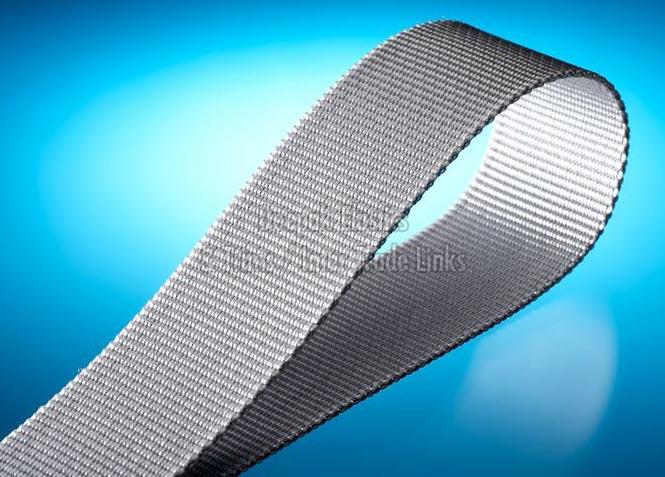 White Herringbone Webbing Tape