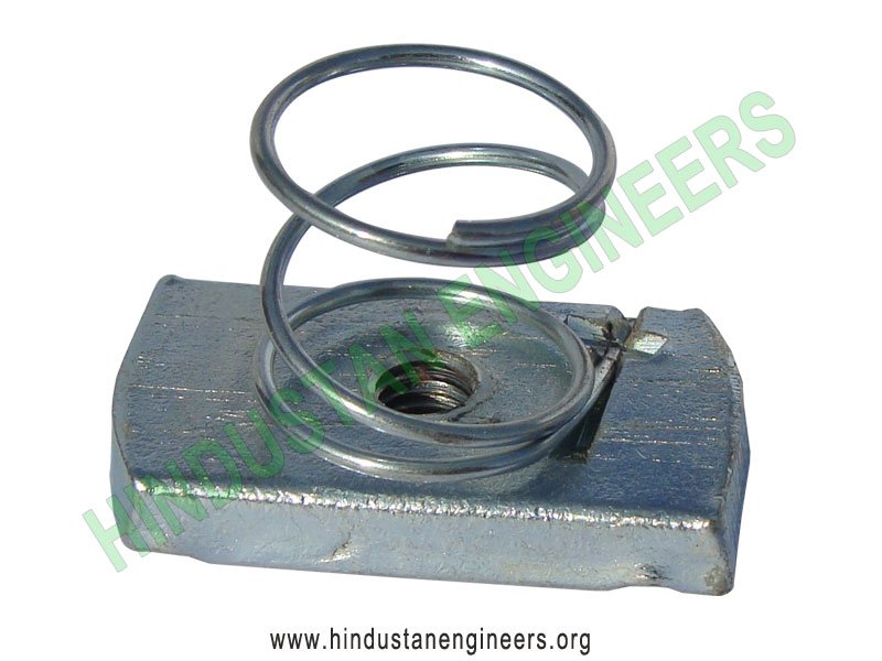 Channel Nut with Short Spring
