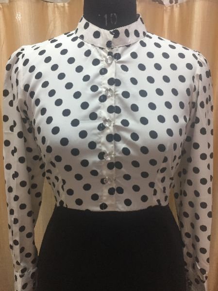 Formal Polka Dot Dress 02