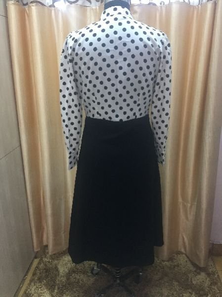 Formal Polka Dot Dress 04
