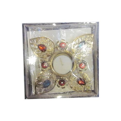 Golden Metal Candle Stand