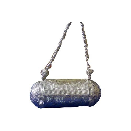 Silver Designer Handbag